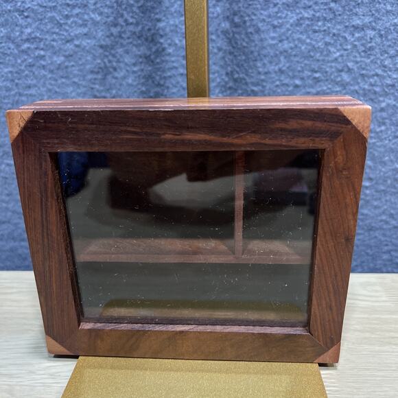 Vintage Uniquely C. Wooden Domino & Dice Cards Set in Decorative Wooden Box, - Picture 6 of 11